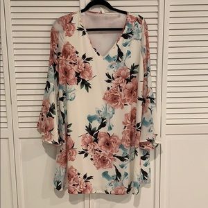 Pinkblush Mid-Length Floral Maternity Dress Medium